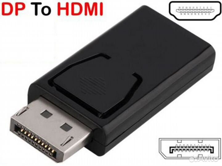 Новый 4К Переходник DisplayPort to hdmi DP в hdmi