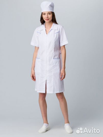 Халат женский Камилла (тк.тиси), белый