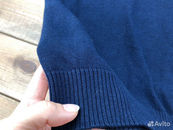 Жилетка безрукавка для мальчика синяя вязаная