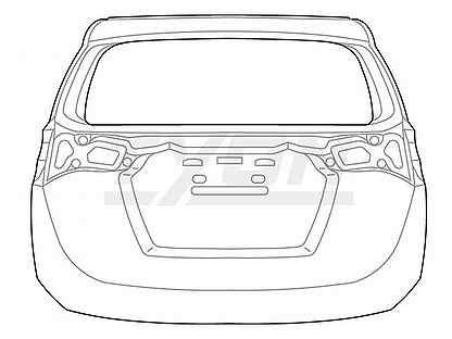Дверь багажника на Toyota RAV-4 6700542431