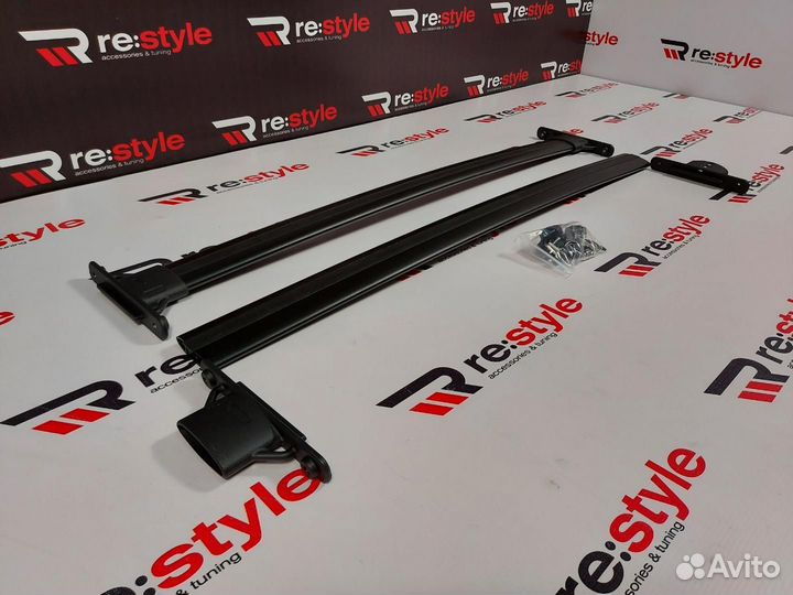 Рейлинги поперечные Toyota Prado 120 Черные D2088