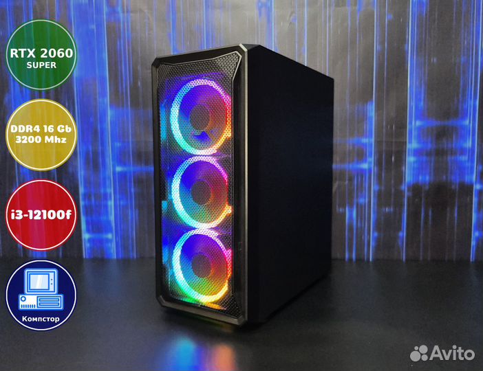 Сборки игровых пк i3-RTX2060SUP-16DDR4-ENU8213-H610