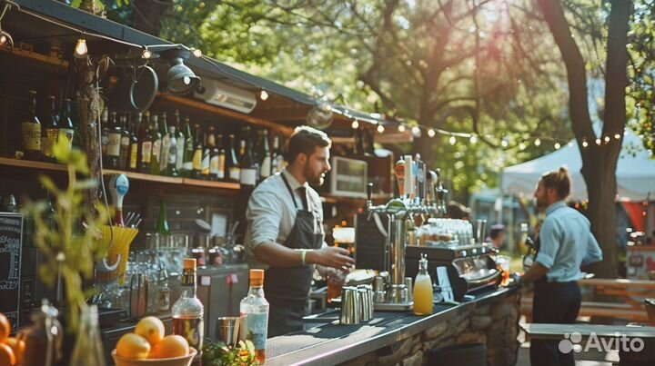 Выездной бар, бармен шоу, кейтеринг
