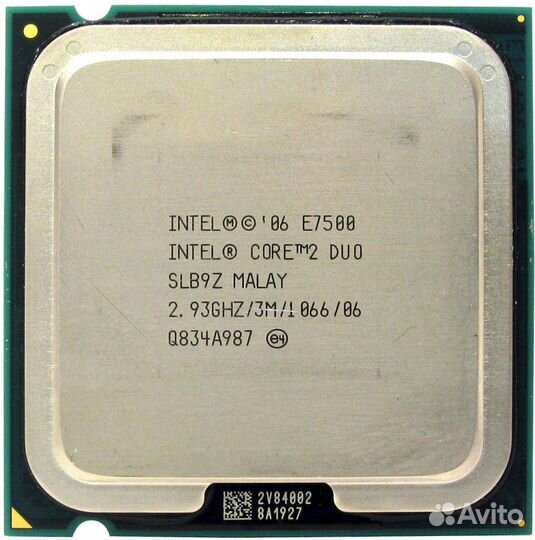 Сборка на Intel Core 2 Duo E7500