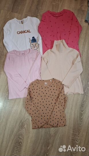 Детские вещи пакетом на девочку 110р