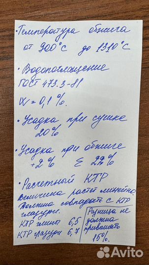 Керамическая масса для лепки 