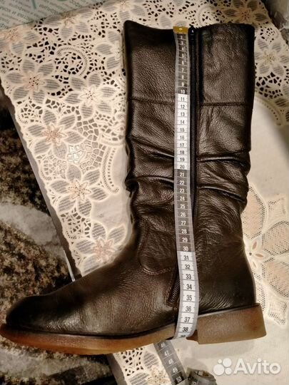 Зимние женские сапоги 38 натуральная кожа