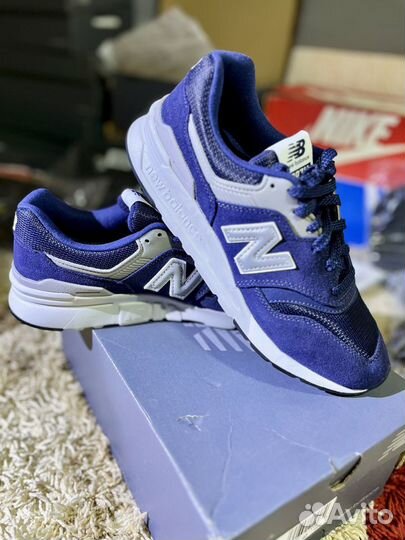 New Balance 997H Suede Trainers - Blue/Silver