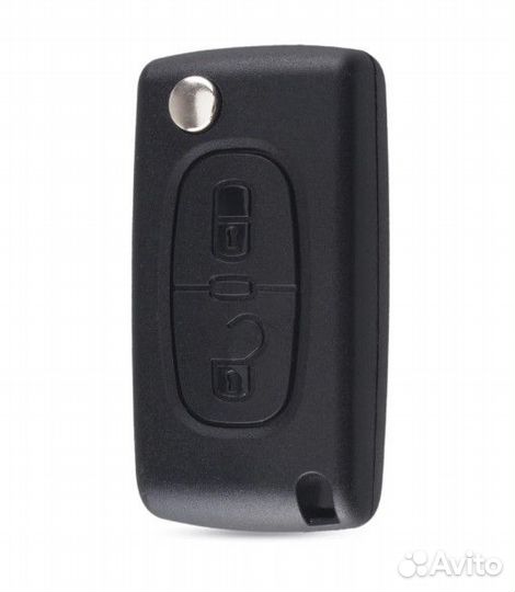 Корпус выкидного ключа Peugeot/Citroen 2 кнопки