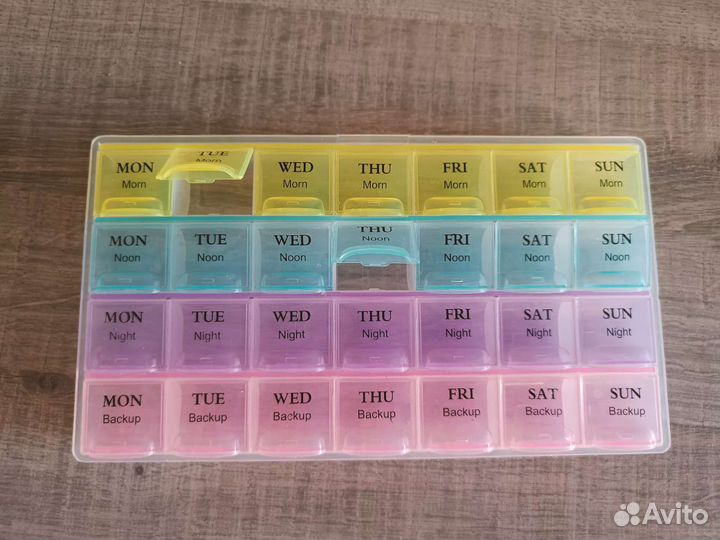 Органайзер ячейки для лекарств
