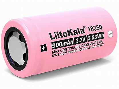 Аккумулятор LiitoKala типа 18350 (900mAh, Li-ion)