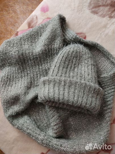 Шапка и шарф женские