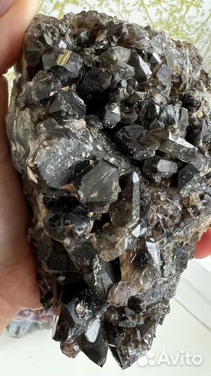 Камни и минералы редкий Морион