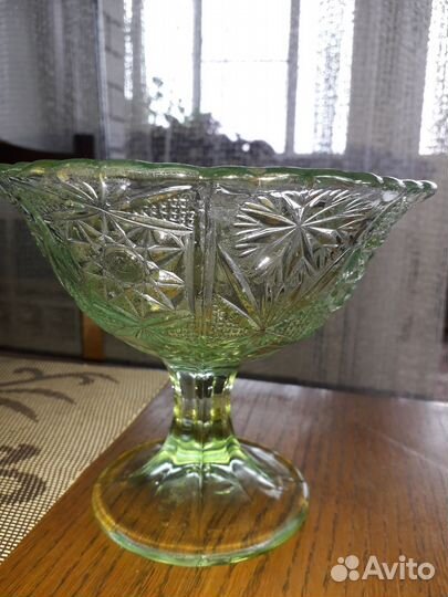 Ваза для фруктов на ножке СССР