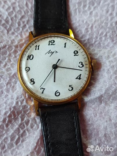 Часы Луч позолоченые аи10+,ссср
