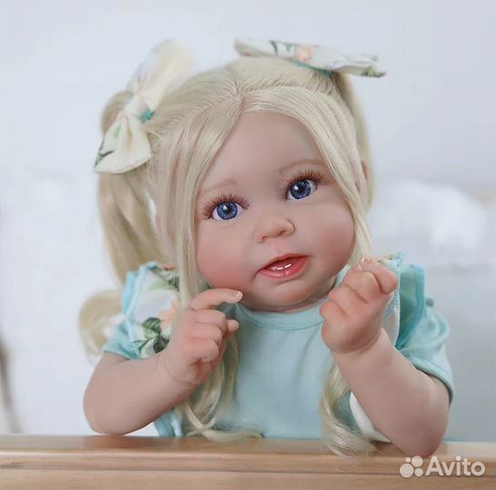 Кукла реборн девочка мягконабивная, 50 см