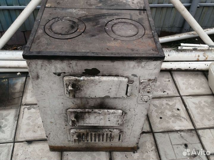 Печь буржуйка чугунная СССР