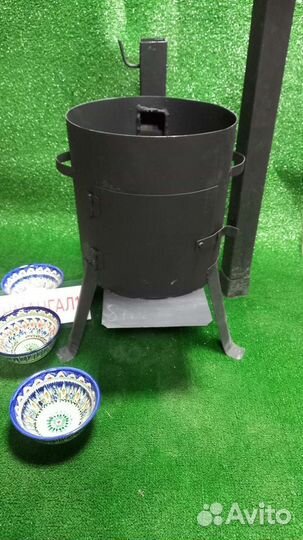 Печь для казана 6,8 лит с трубой 8