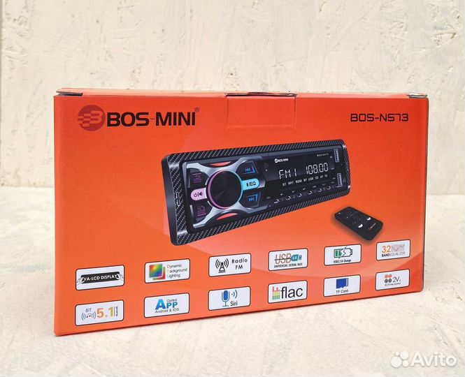 Магнитола bos mini bos n573