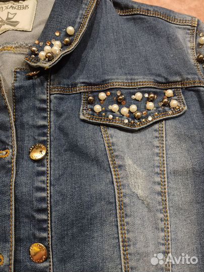 Джинсовая куртка лентяя 46-48 размера