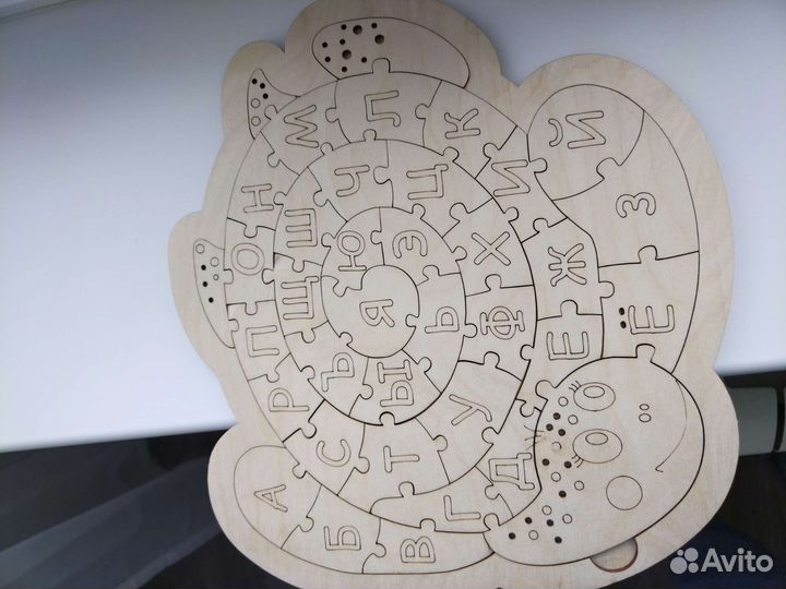 Пазлы деревянные карта, алфавит