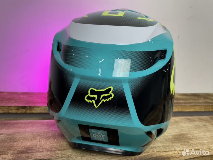 Мотошлем Fox V1 Leed Helmet Teal