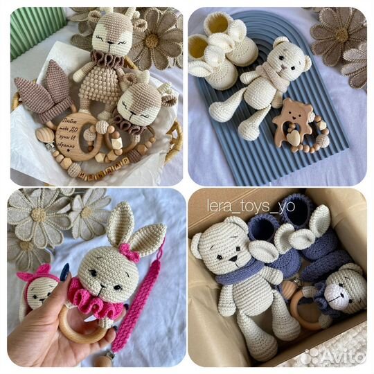 Вязанные игрушки ручной работы