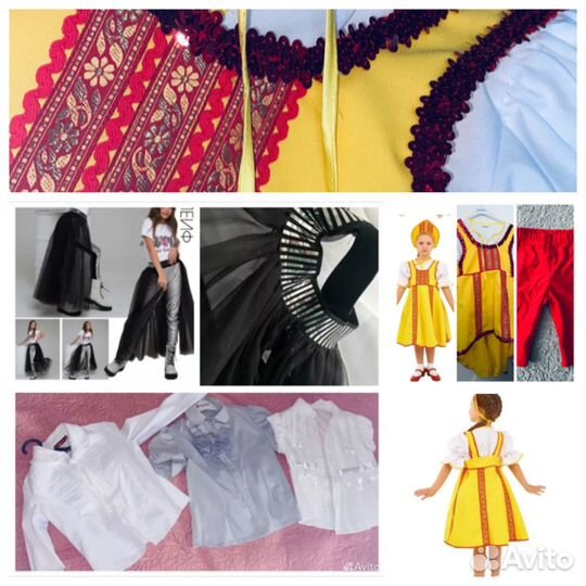 Блузки школьные 122,128, юбка из фатина