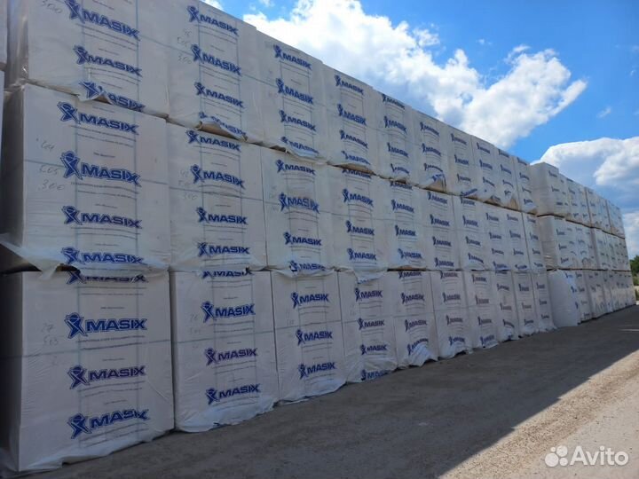 Газосиликатные блоки марки D 500 625 300 250