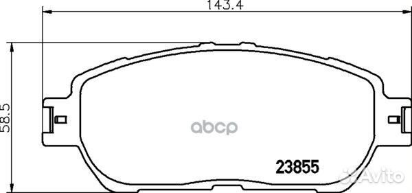 Колодки тормозные lexus ES -06 пер. NP1024 niss