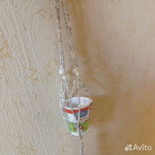 Кашпо из ракушек