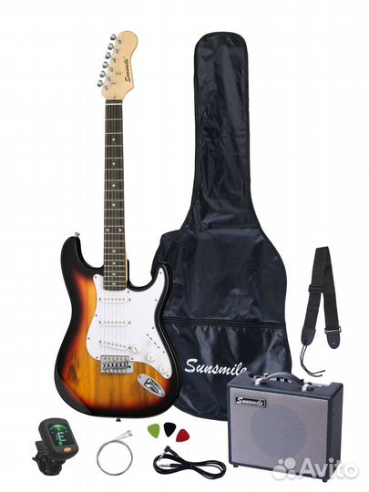 Электрогитара новая, набор