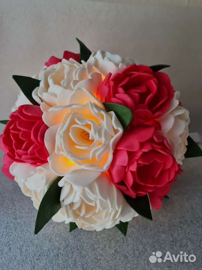 Минисветильник Пионы, декор, светильник