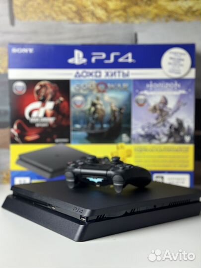 Sony PlayStation 4 Slim 1Tb (Коробка/2208B)