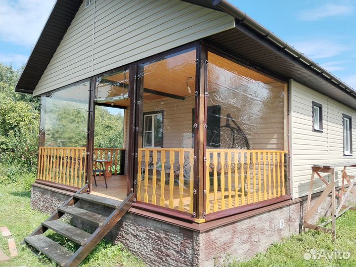 Мягкие окна для беседки