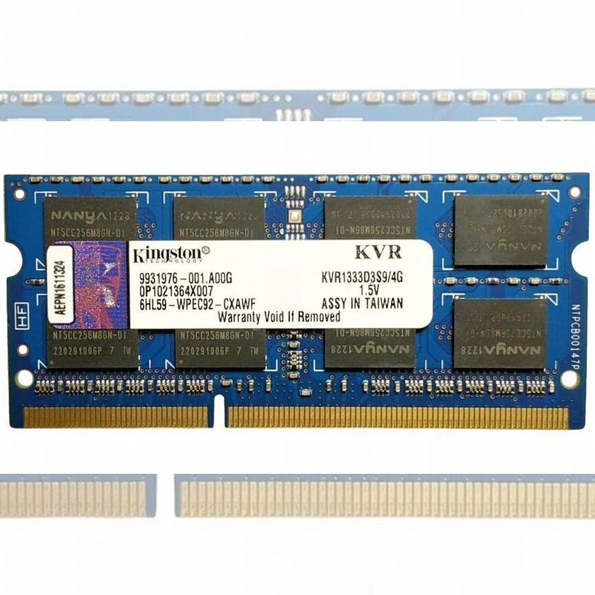 [KVR1333D3S9/4G] Оперативная Память Kingston Kvr1333d3s9/4g