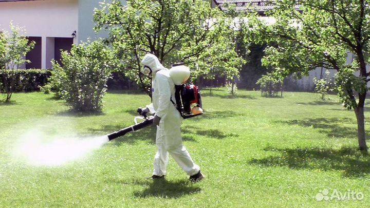 Обработка от клещей, ос, комаров,от пауков,мух