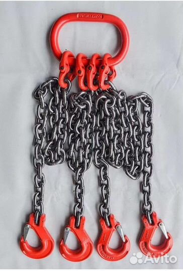 Паук цепной для крана спецтехники, цепные стропы