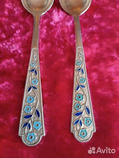 Чайные ложки серебро СССР 875 пробы