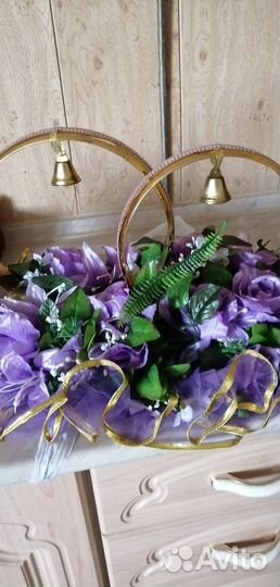 Свадебные украшения на машину