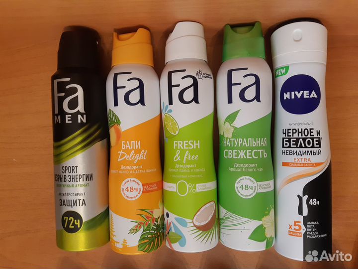 Дезодорант Rexona, Nivea, Fa, Fa men