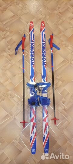 Детские беговые лыжи 120см