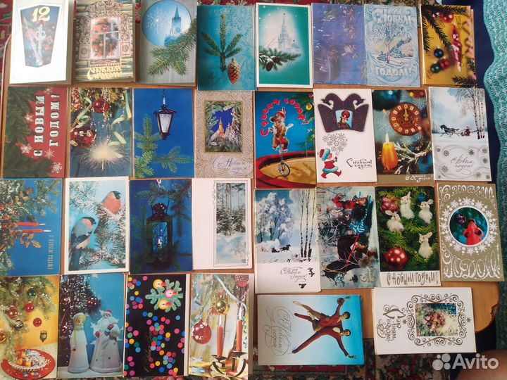 Новогодние открытки СССР