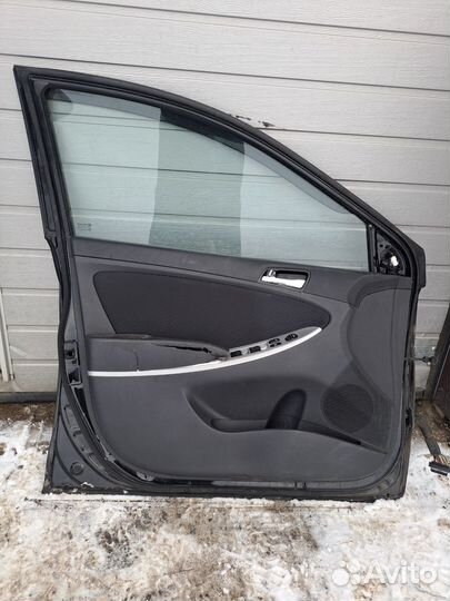 Дверь передняя левая для Хэндай Солярис