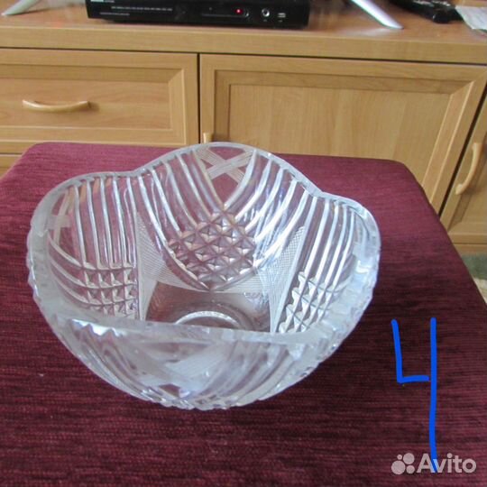 Вазы хрустальные - 4 вида