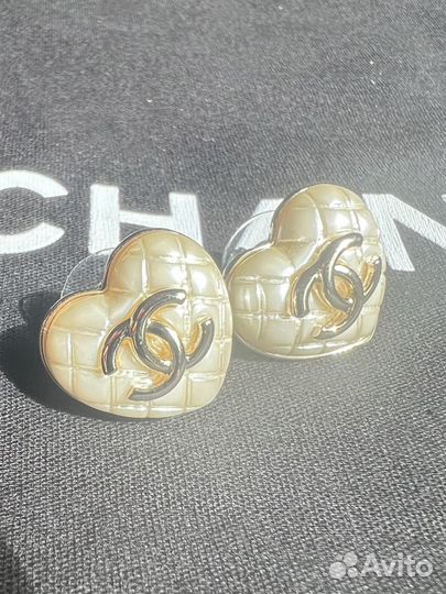 Серьги пусеты Chanel