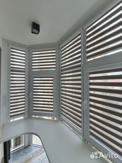 Рулонные шторы день ночь на заказ