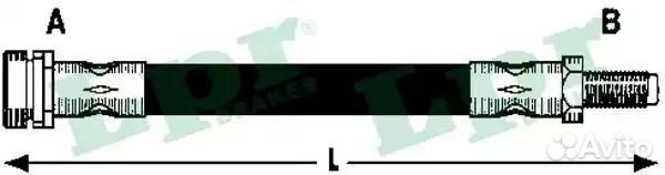 6T48269 Шланг тормозной