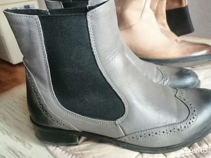 Ботинки женские 38 размера кожаные