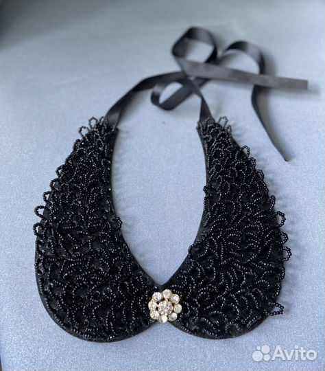 Воротник бисером своими руками